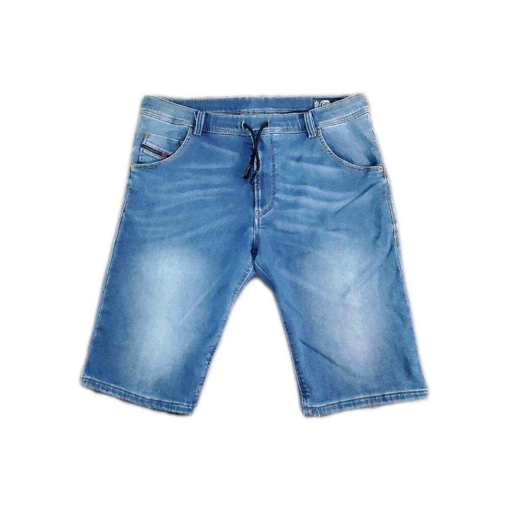 Diesel Krooshort-NE Jogg Jeans shorts Mens Sz 32 Blue Denim Sweat Stretch EUC